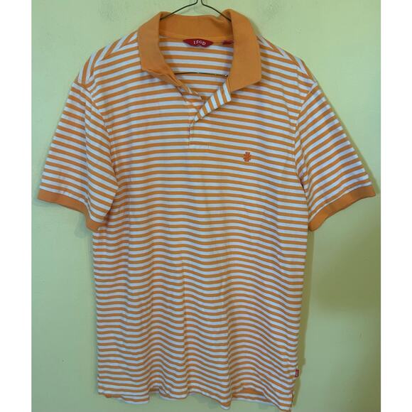 Mens orange/white izod polo size medium - Picture 1 of 3